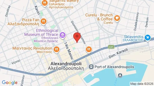 Apartments for rent i Alexandroupoli - kort over placeringen