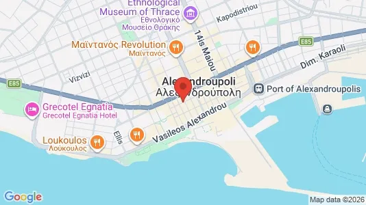 Apartments for rent i Alexandroupoli - kort over placeringen