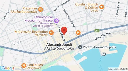 Apartments for rent i Alexandroupoli - kort over placeringen