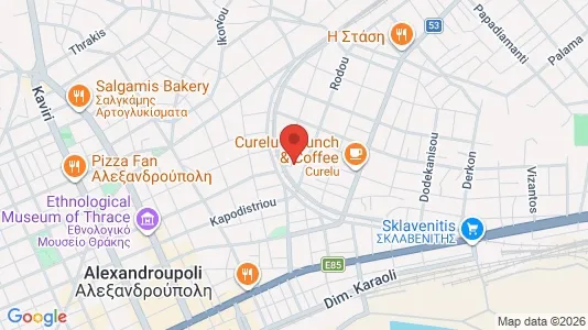 Apartments for rent i Alexandroupoli - kort over placeringen