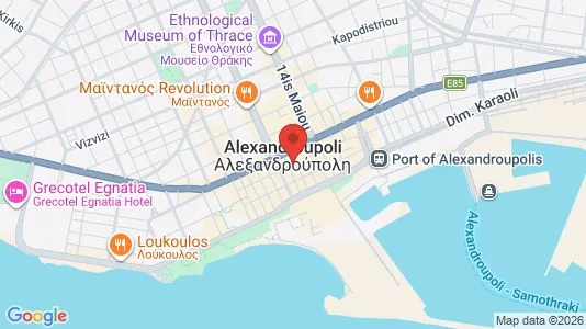 Apartments for rent i Alexandroupoli - kort over placeringen
