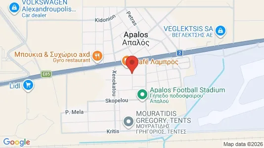 Apartments for rent i Alexandroupoli - kort over placeringen