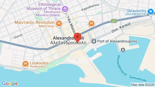 Apartments for rent i Alexandroupoli - kort over placeringen