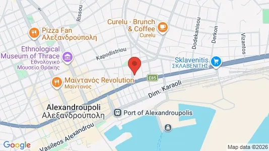Apartments for rent i Alexandroupoli - kort over placeringen