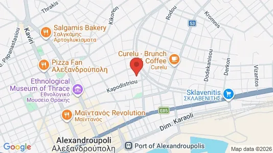 Apartments for rent i Alexandroupoli - kort over placeringen