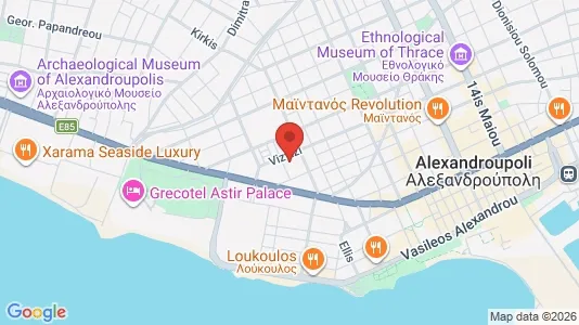 Apartments for rent i Alexandroupoli - kort over placeringen