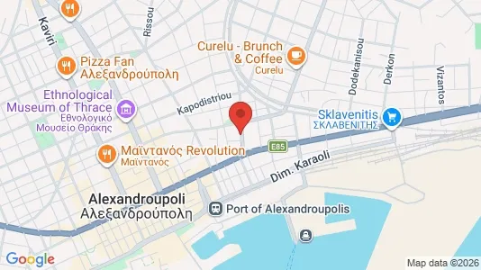 Apartments for rent i Alexandroupoli - kort over placeringen