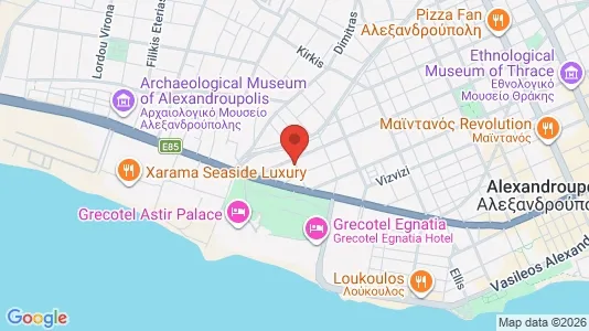 Apartments for rent i Alexandroupoli - kort over placeringen