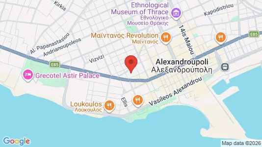 Apartments for rent i Alexandroupoli - kort over placeringen