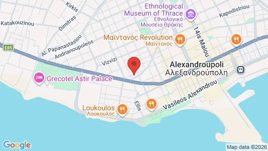 Apartments for rent i Alexandroupoli - kort over placeringen