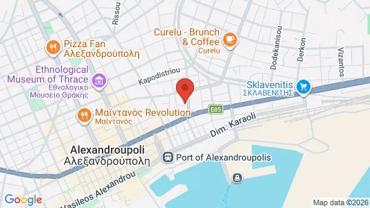 Apartments for rent i Alexandroupoli - kort over placeringen
