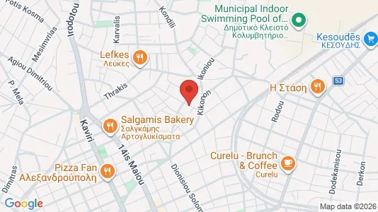 Apartments for rent i Alexandroupoli - kort over placeringen