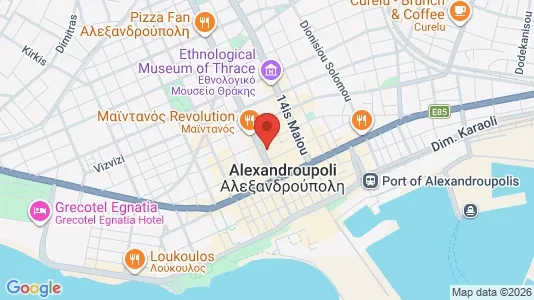 Apartments for rent i Alexandroupoli - kort over placeringen