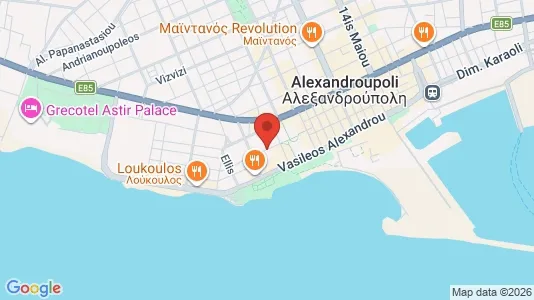 Apartments for rent i Alexandroupoli - kort over placeringen