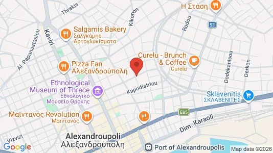 Apartments for rent i Alexandroupoli - kort over placeringen