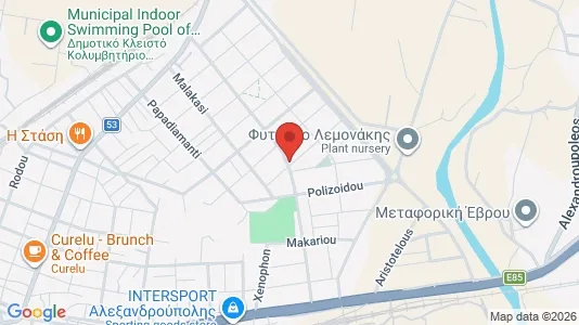 Apartments for rent i Alexandroupoli - kort over placeringen