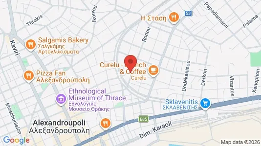 Apartments for rent i Alexandroupoli - kort over placeringen