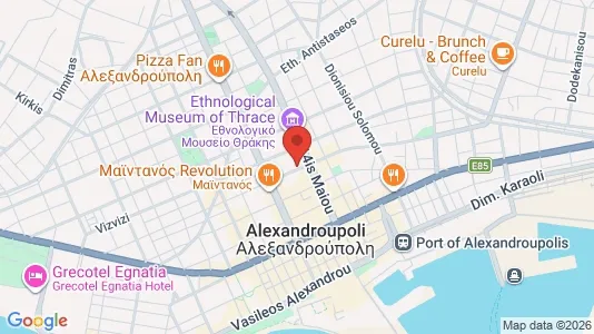 Apartments for rent i Alexandroupoli - kort over placeringen