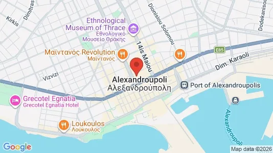 Apartments for rent i Alexandroupoli - kort over placeringen
