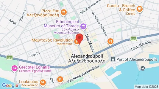Apartments for rent i Alexandroupoli - kort over placeringen