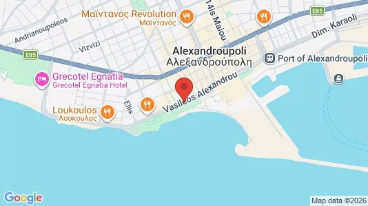 Apartments for rent i Alexandroupoli - kort over placeringen