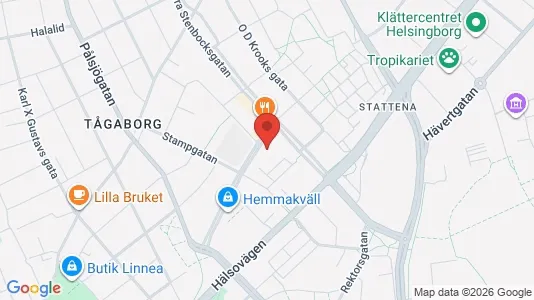 Apartments for rent i Helsingborg - kort over placeringen