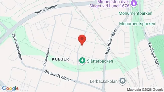Apartments for rent i Lund - kort over placeringen