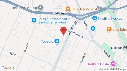 Apartments for rent i Tallinn Kesklinna - kort over placeringen