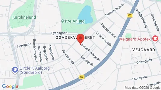 Apartments for rent i Aalborg Center - kort over placeringen