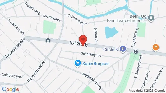 Apartments for rent i Odense C - kort over placeringen