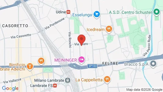 Apartments for rent i Milano Zona 3 - Porta Venezia, Città Studi, Lambrate - kort over placeringen