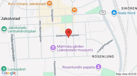 Apartments for rent i Pietarsaari - kort over placeringen