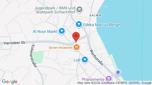 Apartments for rent i Flensburg - kort over placeringen