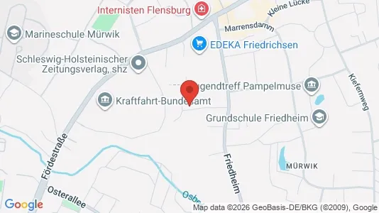 Apartments for rent i Flensburg - kort over placeringen