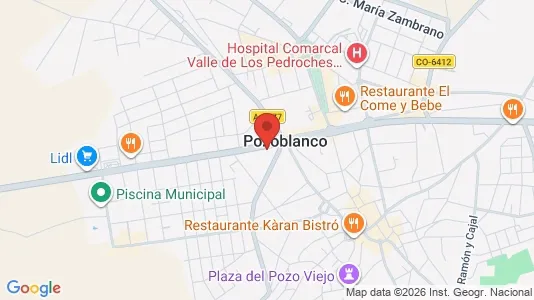 Apartments for rent i Pozoblanco - kort over placeringen