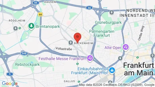 Apartments for rent i Frankfurt Innenstadt II - kort over placeringen