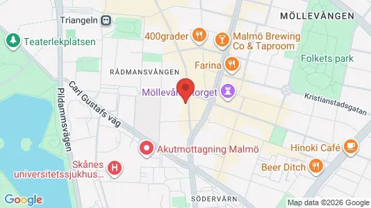 Apartments for rent i Malmö City - kort over placeringen