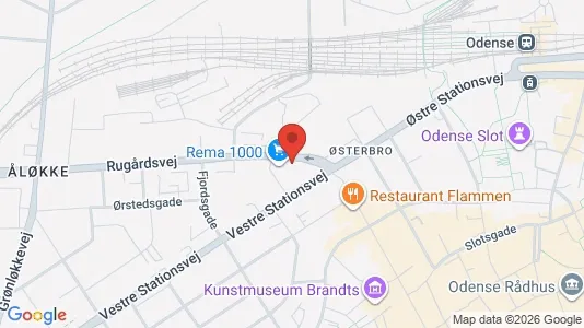 Apartments for rent i Odense C - kort over placeringen