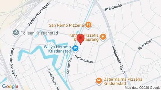 Apartments for rent i Kristianstad - kort over placeringen
