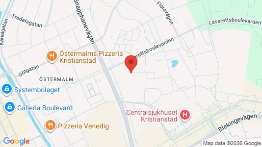 Apartments for rent i Kristianstad - kort over placeringen