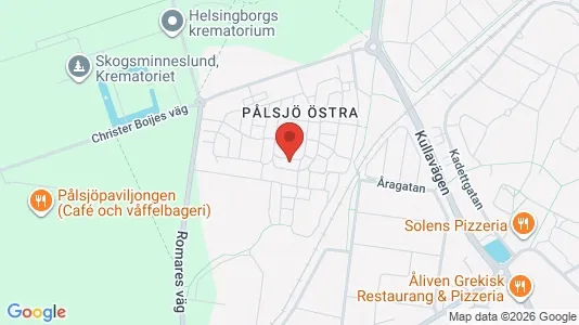 Apartments for rent i Helsingborg - kort over placeringen