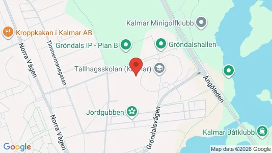 Rooms for rent i Kalmar - kort over placeringen
