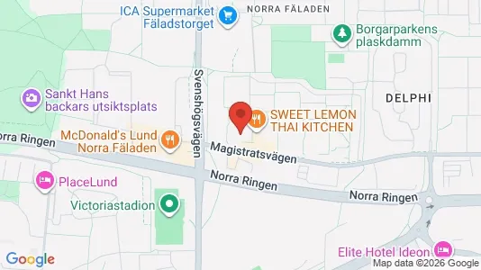 Apartments for rent i Lund - kort over placeringen
