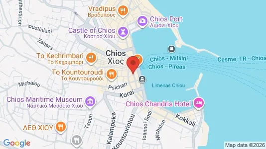 Apartments for rent i Chios - kort over placeringen