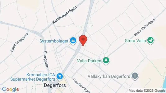 Apartments for rent i Degerfors - kort over placeringen