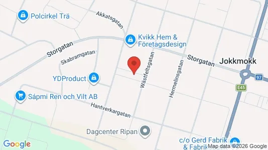 Apartments for rent i Jokkmokk - kort over placeringen