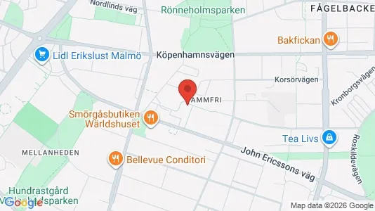 Apartments for rent i Malmö City - kort over placeringen