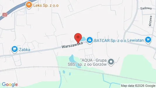 Apartments for rent i Gorzów wielkopolski - kort over placeringen