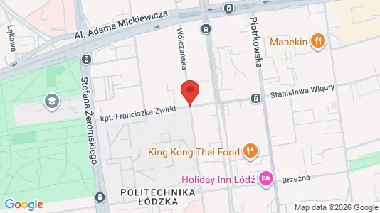 Apartments for rent i Łódź - kort over placeringen