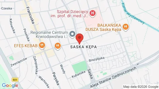 Apartments for rent i Warszawa Praga-Południe - kort over placeringen